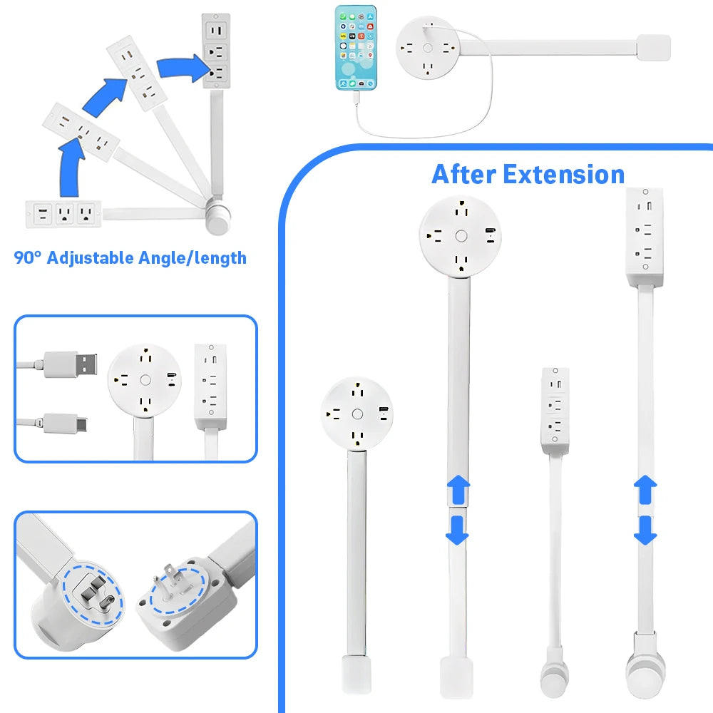 Space-Saving Power Outlet Extender